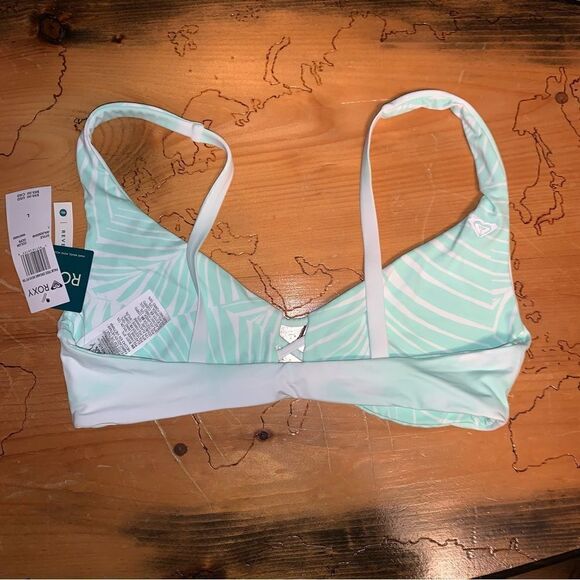 NWT Roxy Reversible Bikini Top Large - Picture 4 of 7